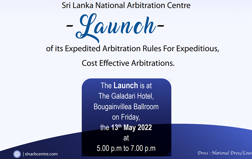 SLNAC Launch of its Expedited Arbitration Rules