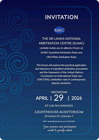 Forum on SLNAC Expedited Arbitration Rules and UNCITRAL Arbitration Rules gallery image
